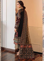 BQ-14 Lawn Unstitched Embroidered 3pc Suit With Organza Embroidered Dupatta